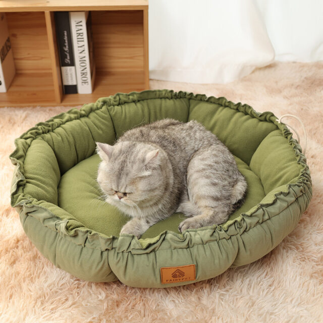 Cat Beds For Indoor Cats Cute Cat Beds With Versatile Dual-Use Design, Reversible Donut Pet Bed For Puppy And Kitten - Image 5