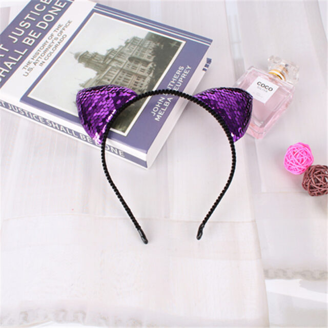 Fashion Hair Accessories Sequined Cat Ear Headband Children's Hair Accessories - Image 10