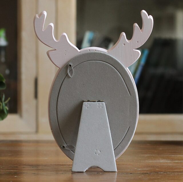 6 Inch Cute Resin Antlers Cat Rabbit Ear Frame Sweet Home Decor - Image 4