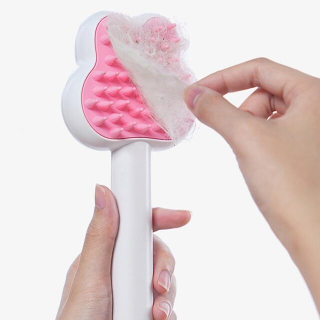 Cat Steam Brush Self-Cleaning Cats Grooming Tool Dog Hair Remover Massage Comb Rechargeable Cat Spray Comb For Shedding - Image 5