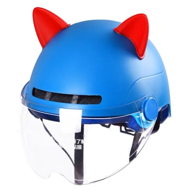 Electric car helmet cat ear accessories