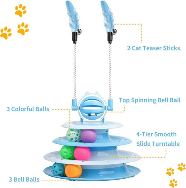 Cat Toys For Indoor Cats Kitten Toys Interactive Cat Toy Cat Puzzle Toy Cat Ball Toy - Image 5