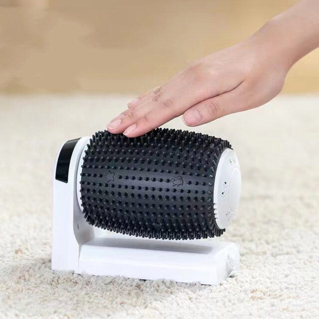 Automatic Cat Self Groomer Wall Corner Brushes Soft Cat Corner Scratcher Self Grooming - Image 3