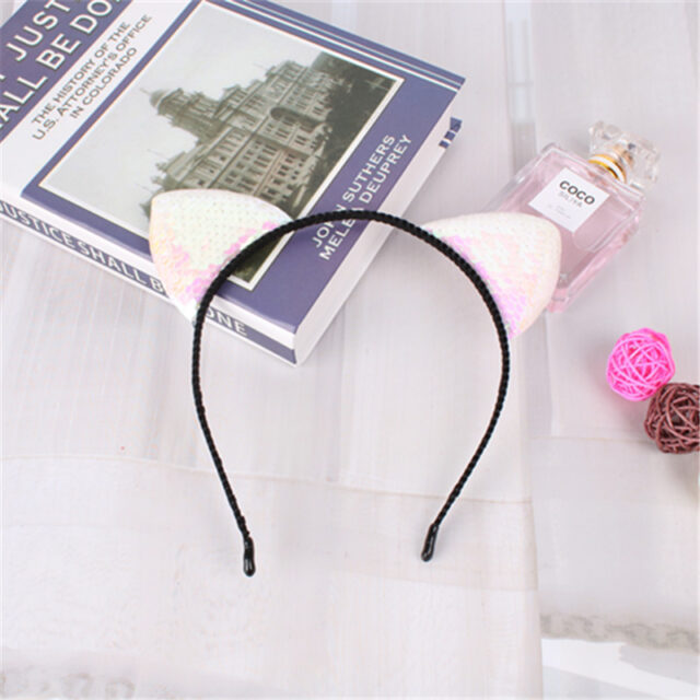 Fashion Hair Accessories Sequined Cat Ear Headband Children's Hair Accessories - Image 4