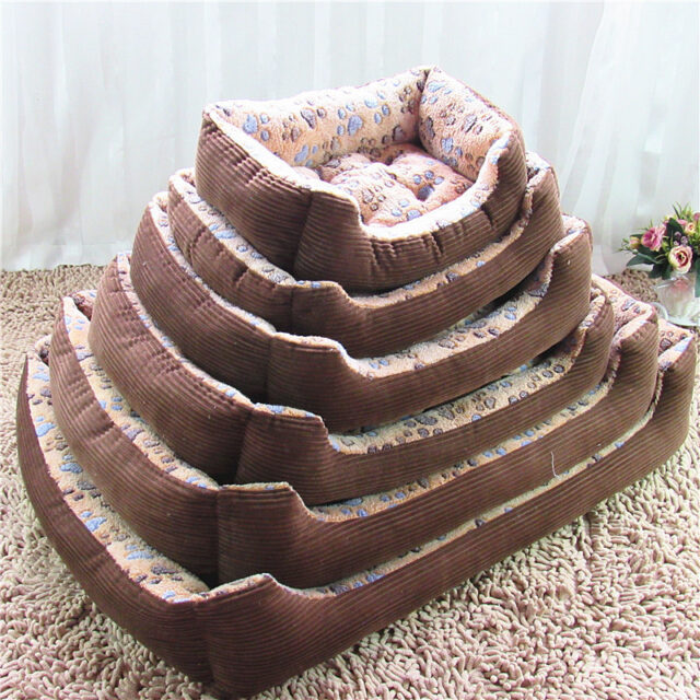 Pet Dog Beds Mats Soft Plush Warm Sofa Kennel Sleep Basket For Small Dogs Cat Cusion Puppy Cat Bed House Supplies - Image 3