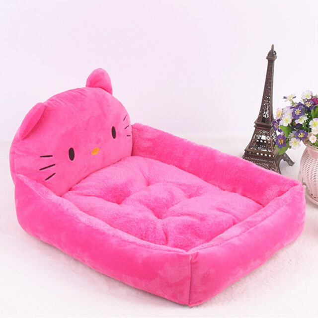 Winter Warm Puppy Cat Bed Sofa Washable Cartoon Pet Beds For Small Dogs CatsPets Products Accessories - Image 4