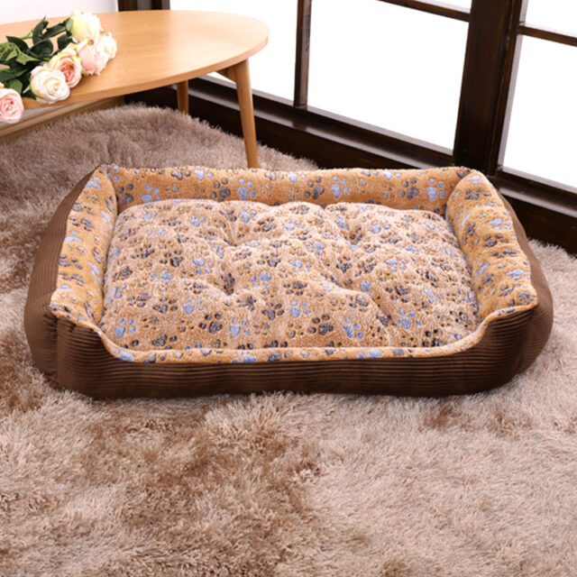 Pet Dog Beds Mats Soft Plush Warm Sofa Kennel Sleep Basket For Small Dogs Cat Cusion Puppy Cat Bed House Supplies - Image 5