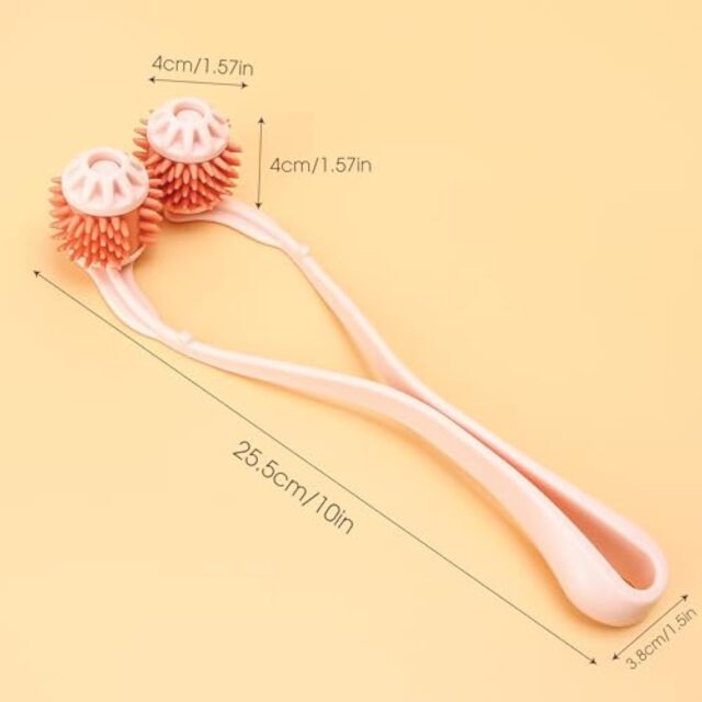 Pet Grooming Tool, Pink Cat Massager Roller With Scroll Wheel For Head And Face Massage - Image 3