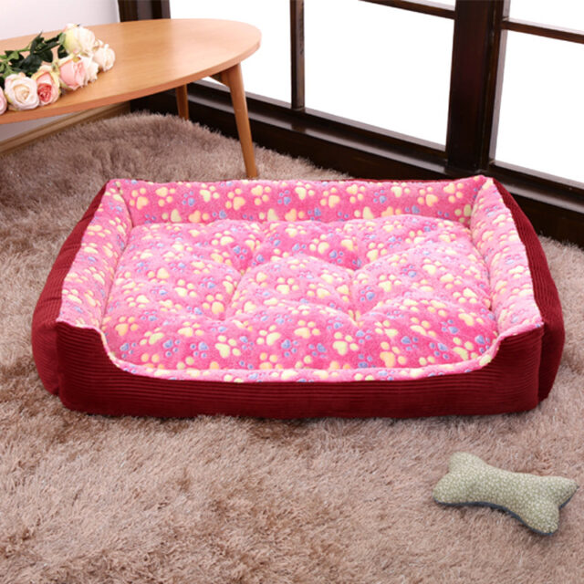 Pet Dog Beds Mats Soft Plush Warm Sofa Kennel Sleep Basket For Small Dogs Cat Cusion Puppy Cat Bed House Supplies - Image 4