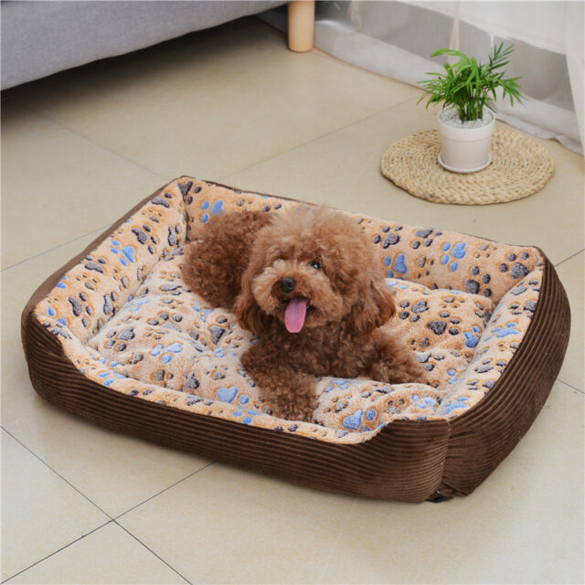 Pet Dog Beds Mats Soft Plush Warm Sofa Kennel Sleep Basket For Small Dogs Cat Cusion Puppy Cat Bed House Supplies - Image 8