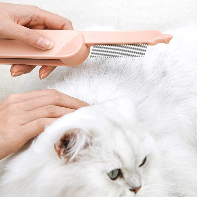 Pet Cat Dematting Comb Dog Grooming Styling Hair Removal Dense Teeth Massage Comb - Image 4