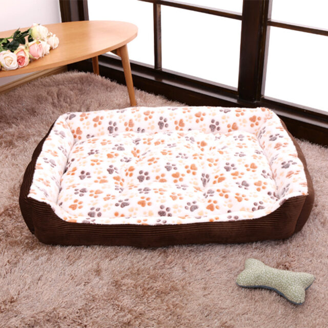 Pet Dog Beds Mats Soft Plush Warm Sofa Kennel Sleep Basket For Small Dogs Cat Cusion Puppy Cat Bed House Supplies - Image 7